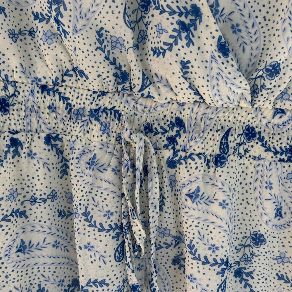 Sugarlips Blue and White Floral Dress - Picture 3 of 7